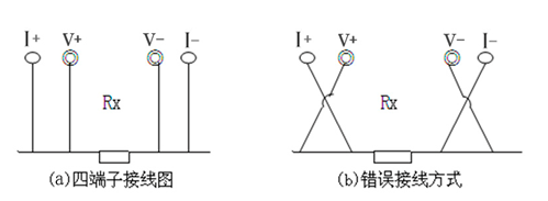 回路电阻测试仪四端子接线图